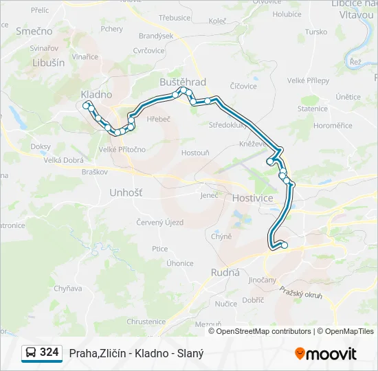 Автобус 324: карта маршрута
