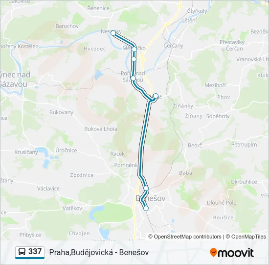 337 Bus Line Map