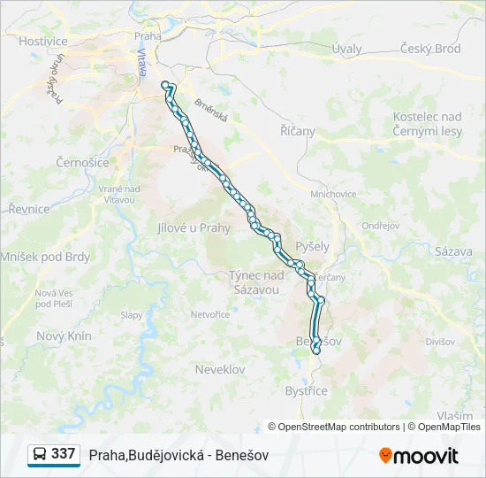 337 Bus Line Map