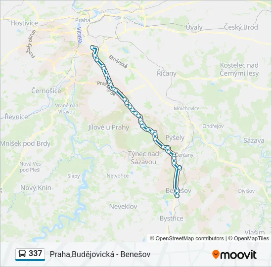 337 Bus Line Map