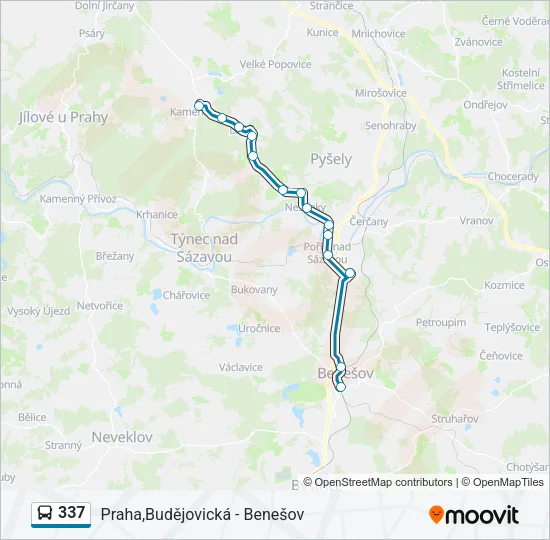 337 Bus Line Map