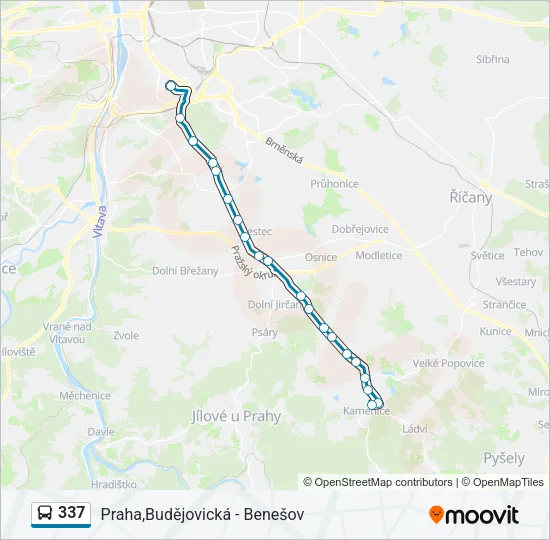 337 Bus Line Map