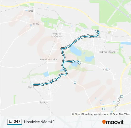 347 Bus Line Map