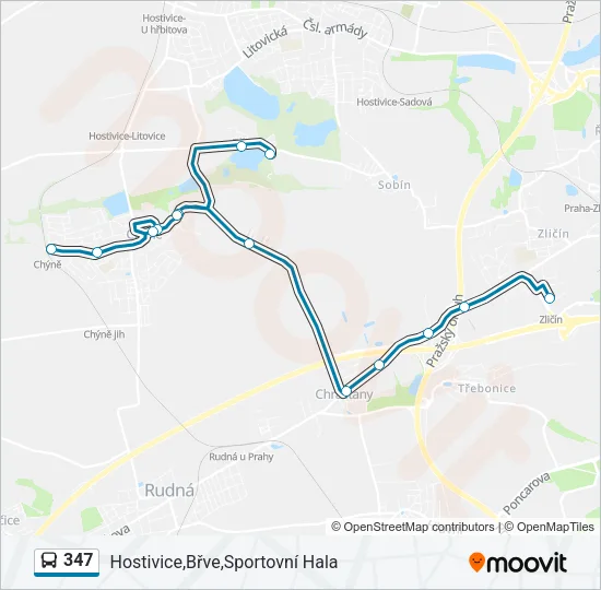 347 Bus Line Map