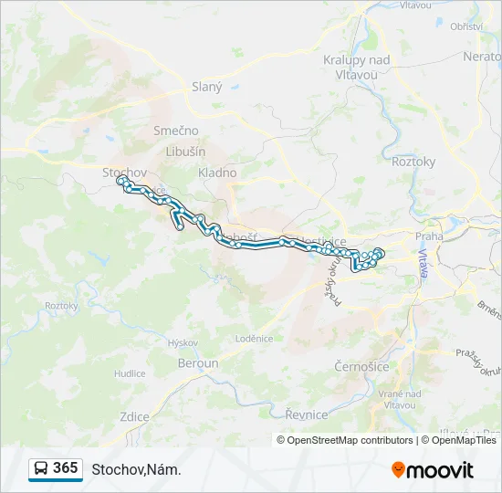 365 Bus Line Map