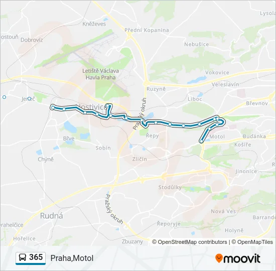 365 Bus Line Map