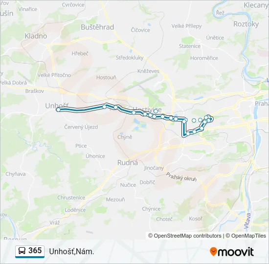 365 Bus Line Map