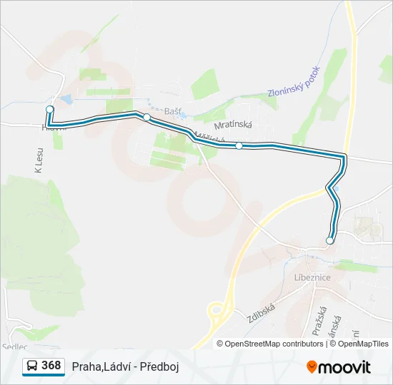 368 Bus Line Map