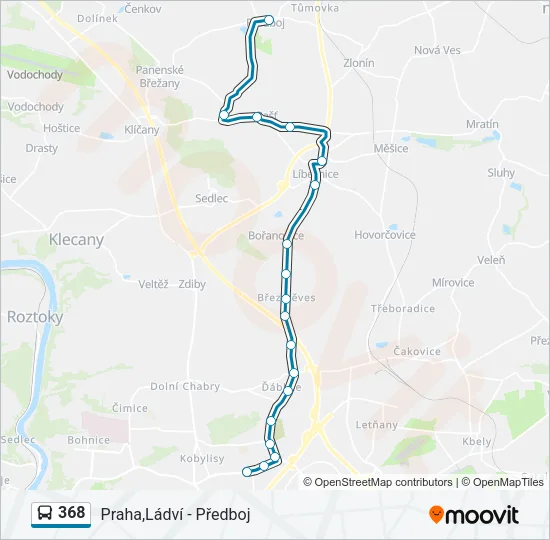 368 Bus Line Map