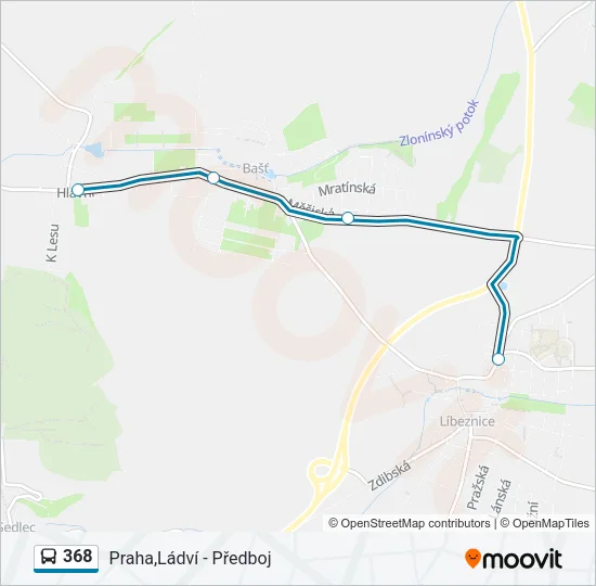 368 Bus Line Map