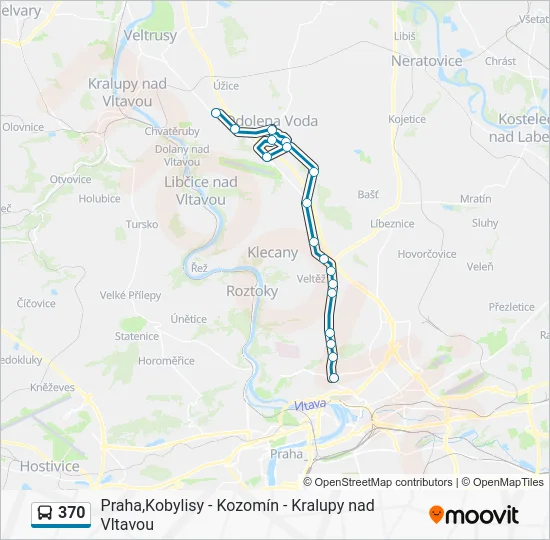 Автобус 370: карта маршрута