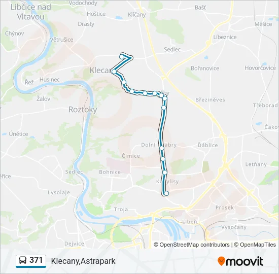 371 Bus Line Map