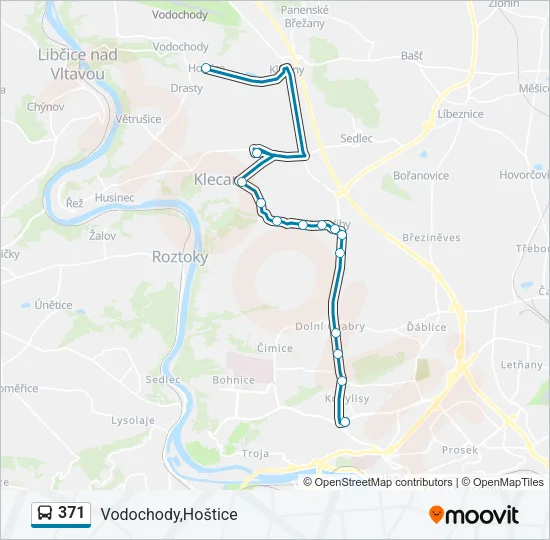 371 Bus Line Map