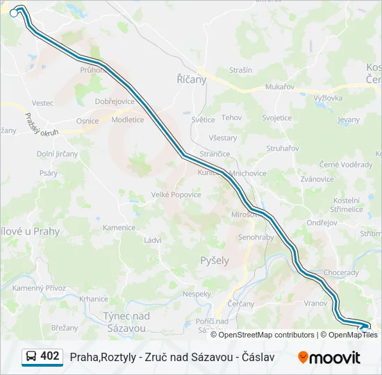 402 Bus Line Map