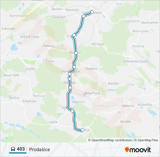 403 Bus Line Map