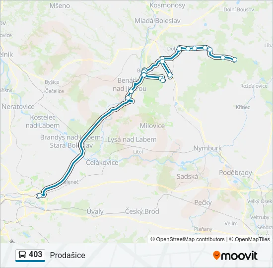 403 Bus Line Map