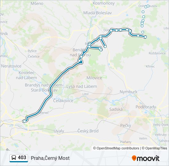 Автобус 403: карта маршрута