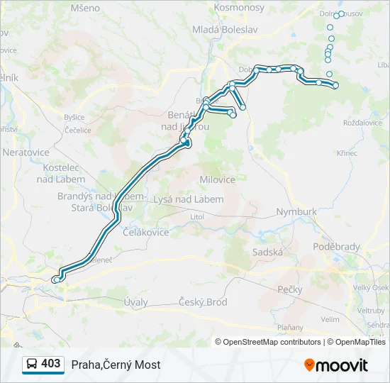 403 Bus Line Map