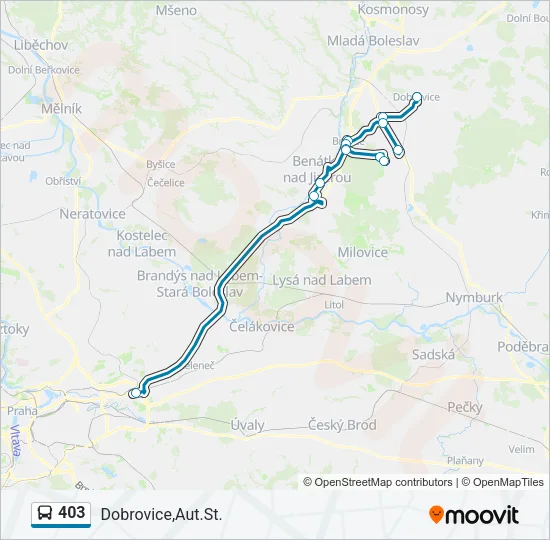 403 Bus Line Map