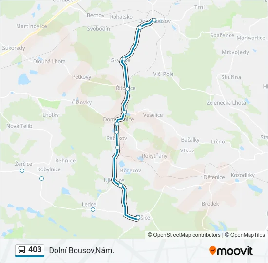 403 Bus Line Map