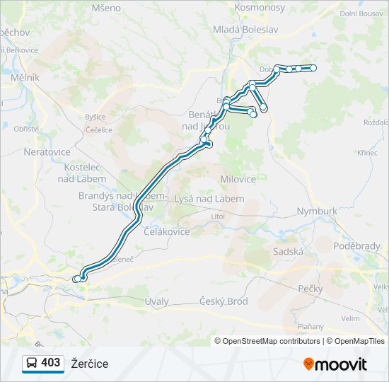 Автобус 403: карта маршрута
