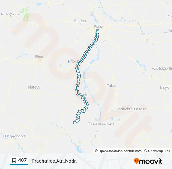 407 Bus Line Map