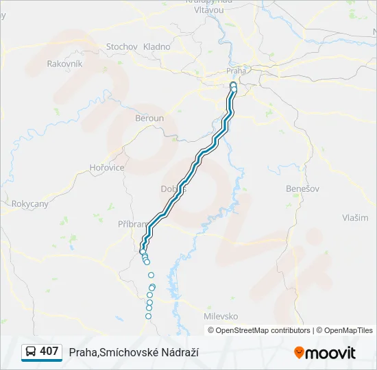 407 Bus Line Map