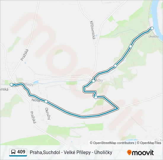 409 Bus Line Map