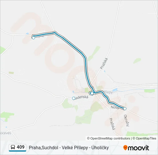 409 Bus Line Map