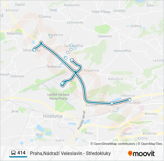 Автобус 414: карта маршрута