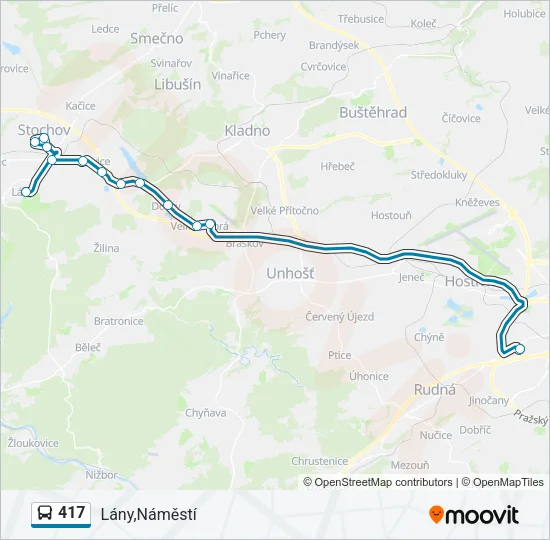417 Bus Line Map