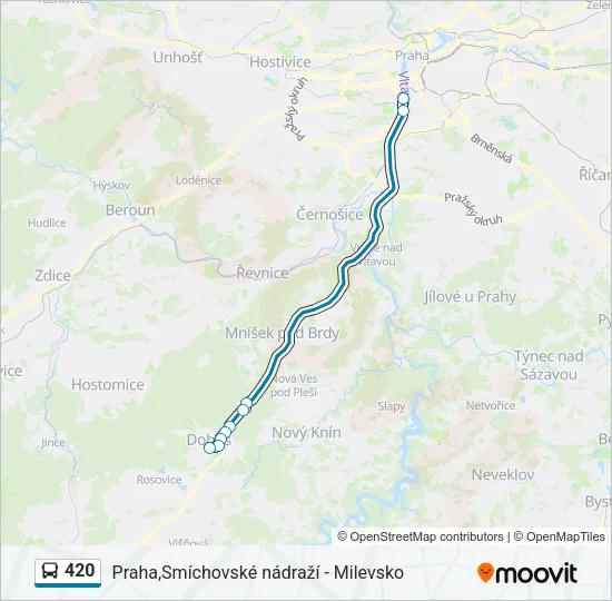 420 Bus Line Map