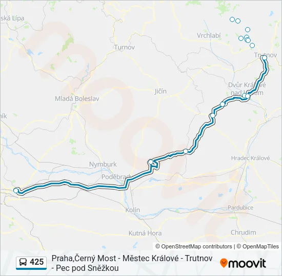 425 Bus Line Map