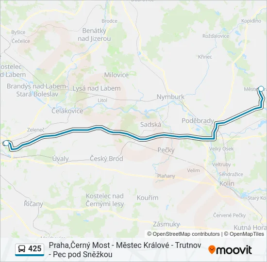 425 Bus Line Map