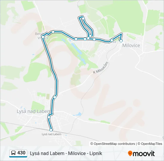 430 Bus Line Map
