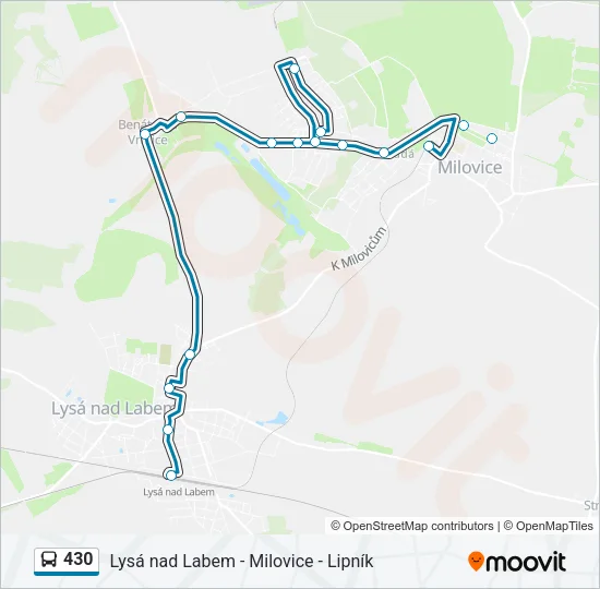 430 Bus Line Map