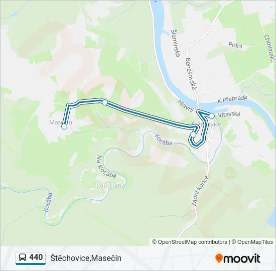 440 Bus Line Map