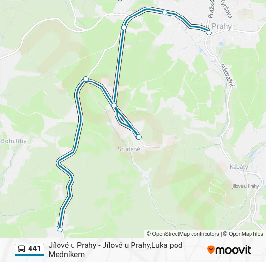 Автобус 441: карта маршрута