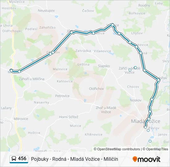 Автобус 456: карта маршрута