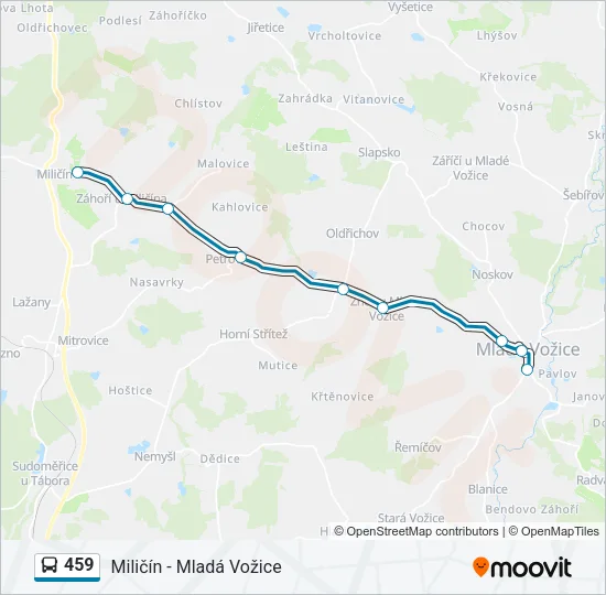 459 Bus Line Map