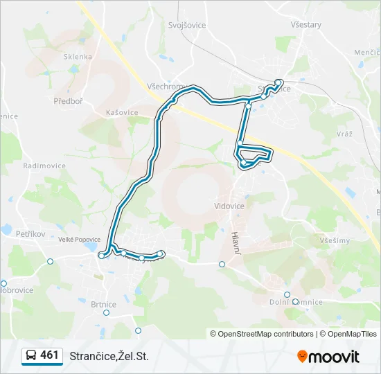 461 Bus Line Map
