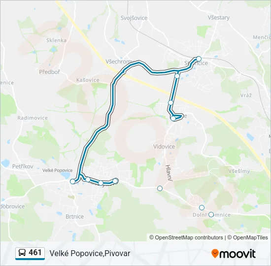 461 Bus Line Map