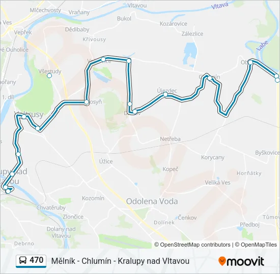 470 Bus Line Map