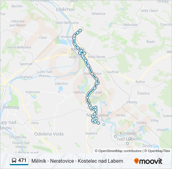 Автобус 471: карта маршрута