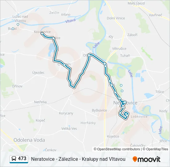 473 Bus Line Map
