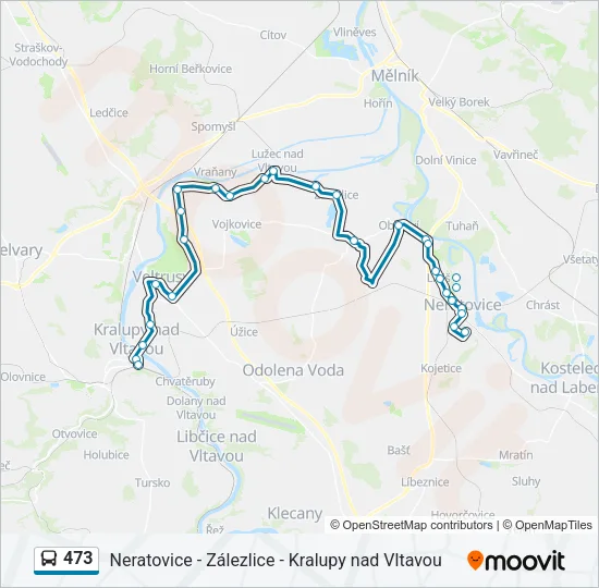 473 Bus Line Map