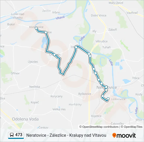 473 Bus Line Map