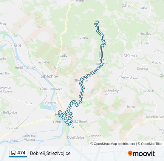 Автобус 474: карта маршрута