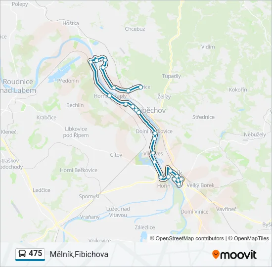 Автобус 475: карта маршрута