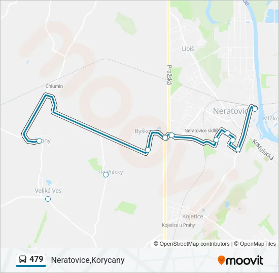 Автобус 479: карта маршрута